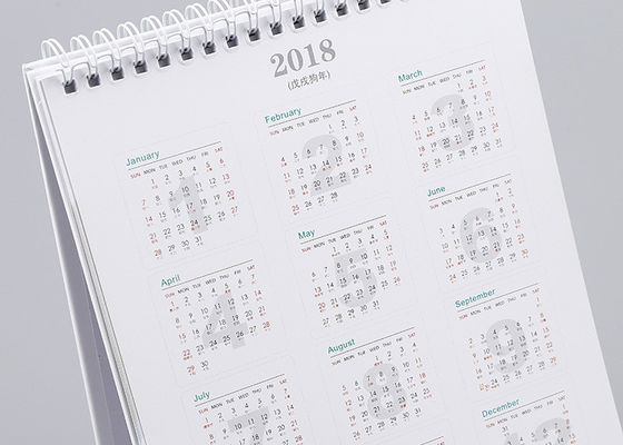 新年のギフトのための功妙なクラフト紙の事務机のカレンダーのエコの友好的な文書