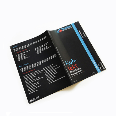 リーフレットBooklets Brochure Printing Services Saddle Stitching 4C Offset