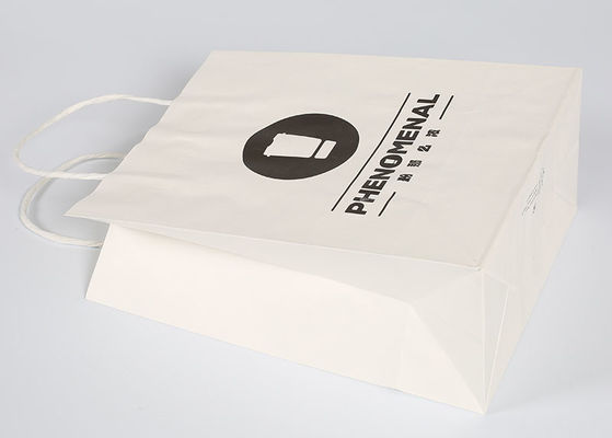 大判紙の白いパッキング袋、ギフトの衣服のパッキングのための印刷されたギフト袋