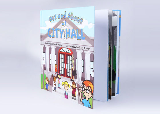 子供の教育のための光沢のある無線綴じの厚表紙本の児童図書